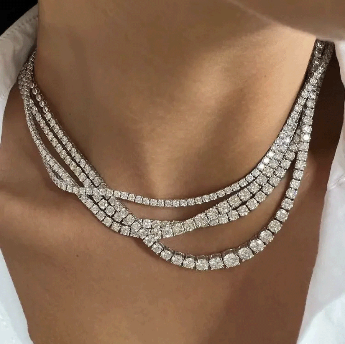MBM Moissanite Diamond Tennis Chain 2MM-6.5MM