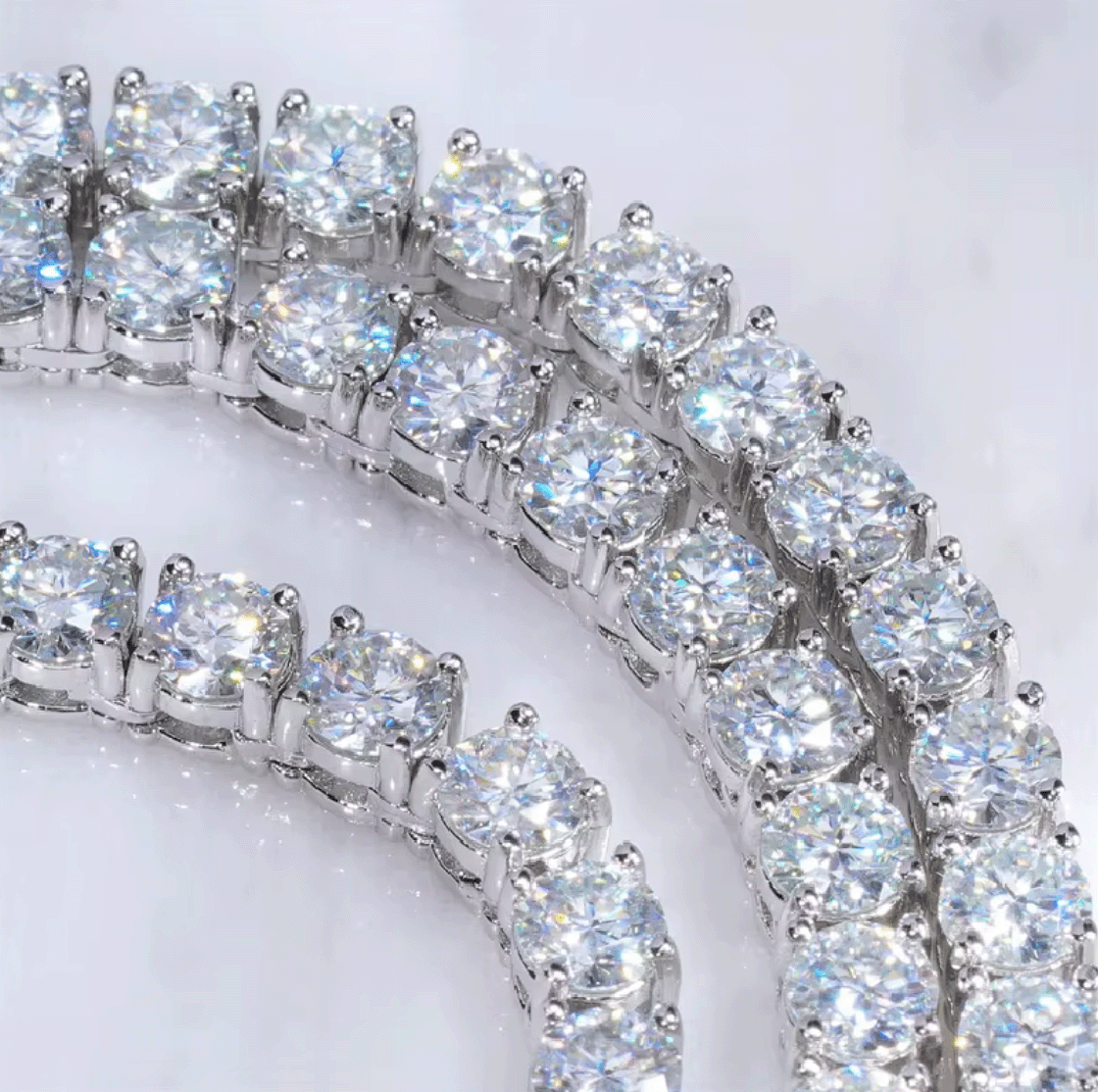 MBM Moissanite Diamond Tennis Chain 2MM-6.5MM