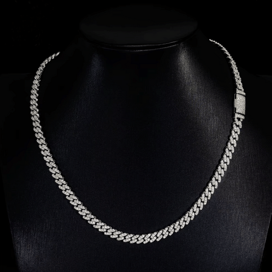 6MM Cuban Moissanite Necklace