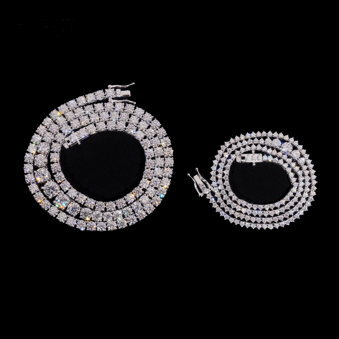2MM-4MM Graduated Moissanite Tennis Necklace